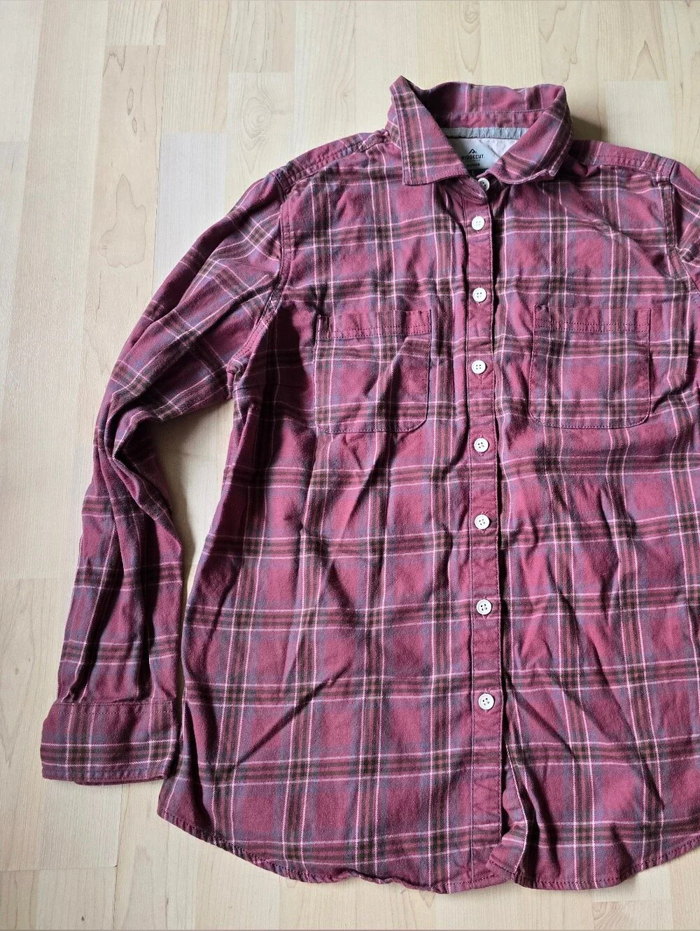 Ridgecut Button Down Plaid Long Sleeve Size Large